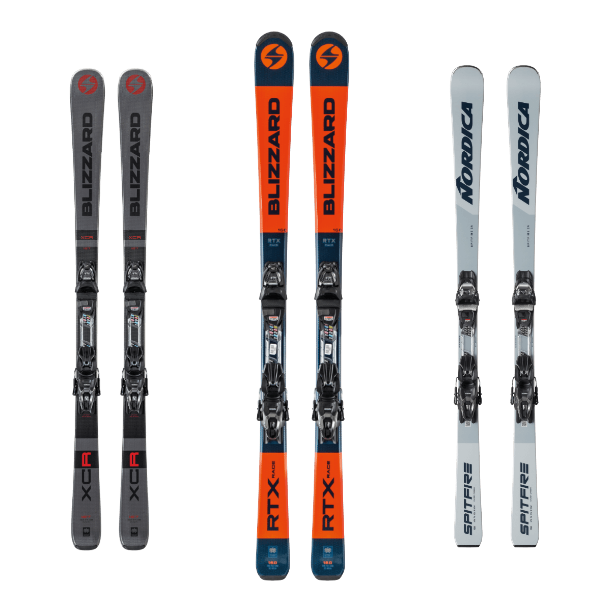 Blizzard und Nordica Ski für Einsteiger im Snow Experts Verleih, perfekt geeignet für Anfänger, die eine stabile und komfortable Fahrt suchen.